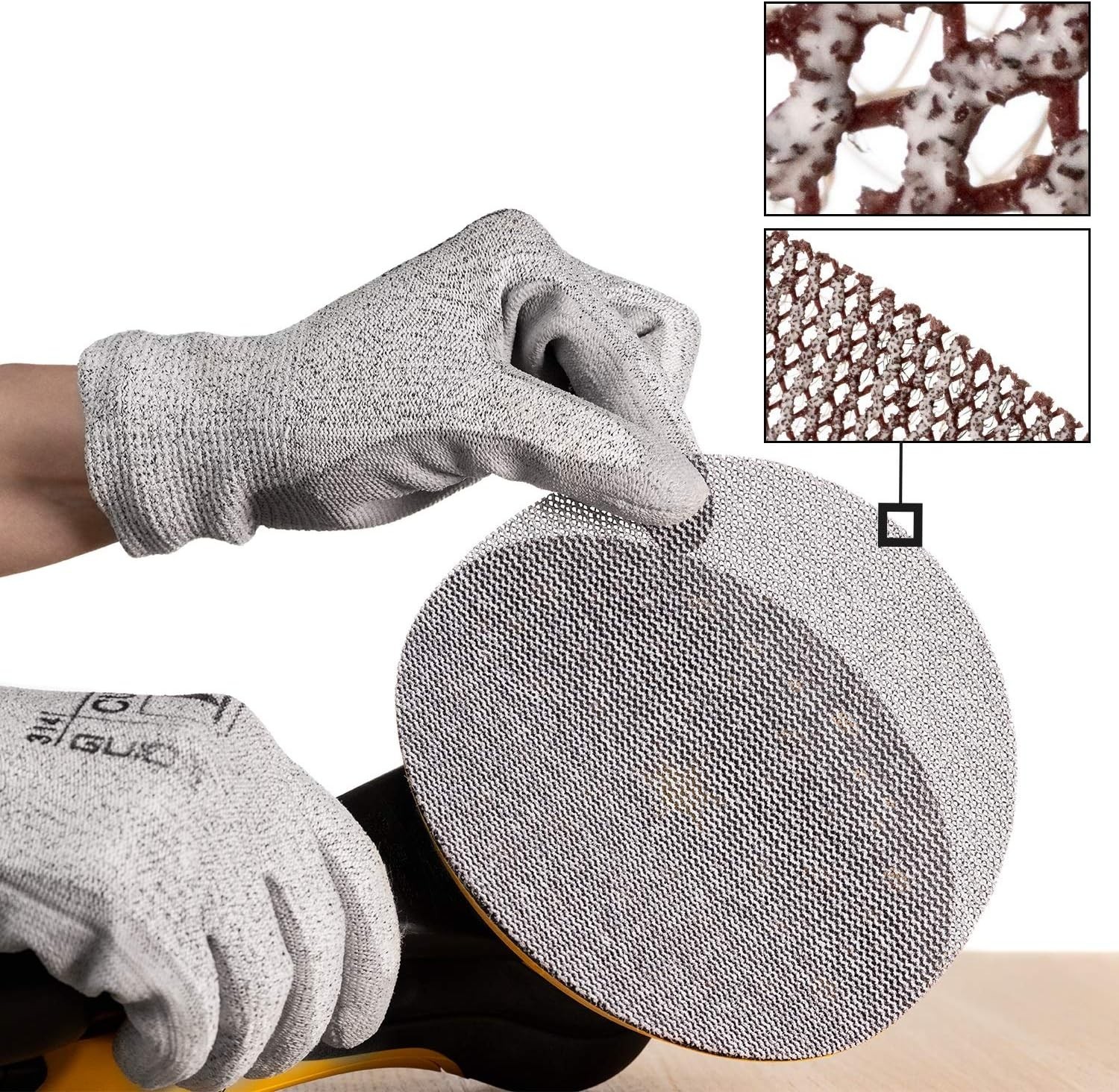 Abranet Net Disc 5 inch Grit 120 Sandpaper Hook and Loop 10 pcs | Hook and Lo…