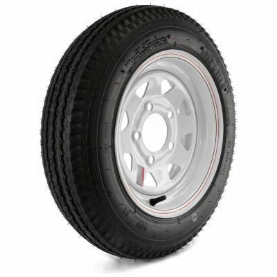 Loadstar Trailer Tire & 5-Hole Custom Spoke Wheel (5/4.5),480-12 LRC – DM412C-5C