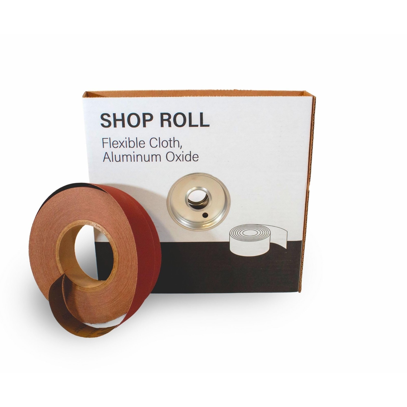 1-1/2″ x 50yd (150′), 120 Grit (Fine) Aluminum Oxide Sanding Shop Roll, F-Wei…
