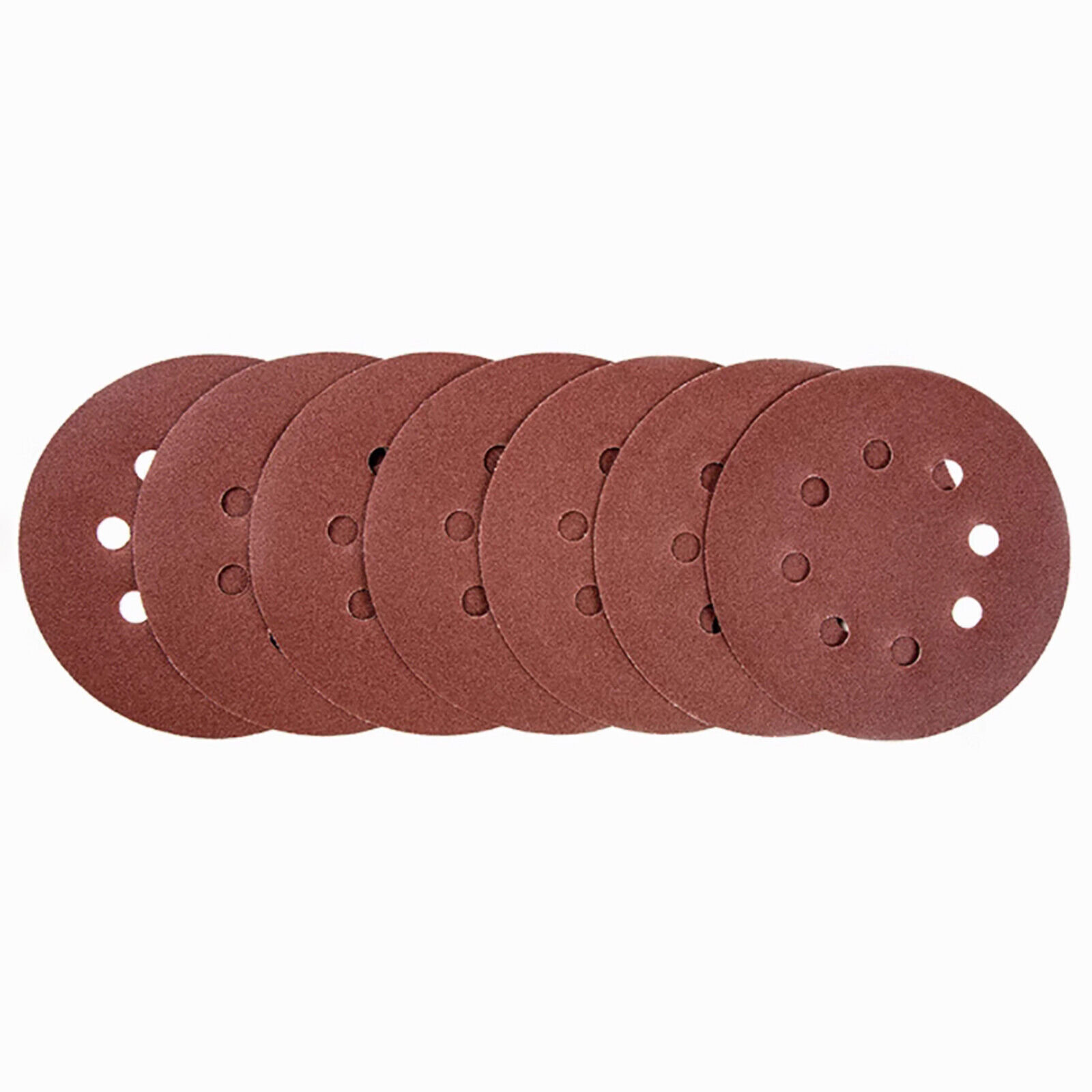 125mm 5 inch Orbital Sander Pads Red Sanding Discs 8 Hole Sandpaper 40-2000 Grit