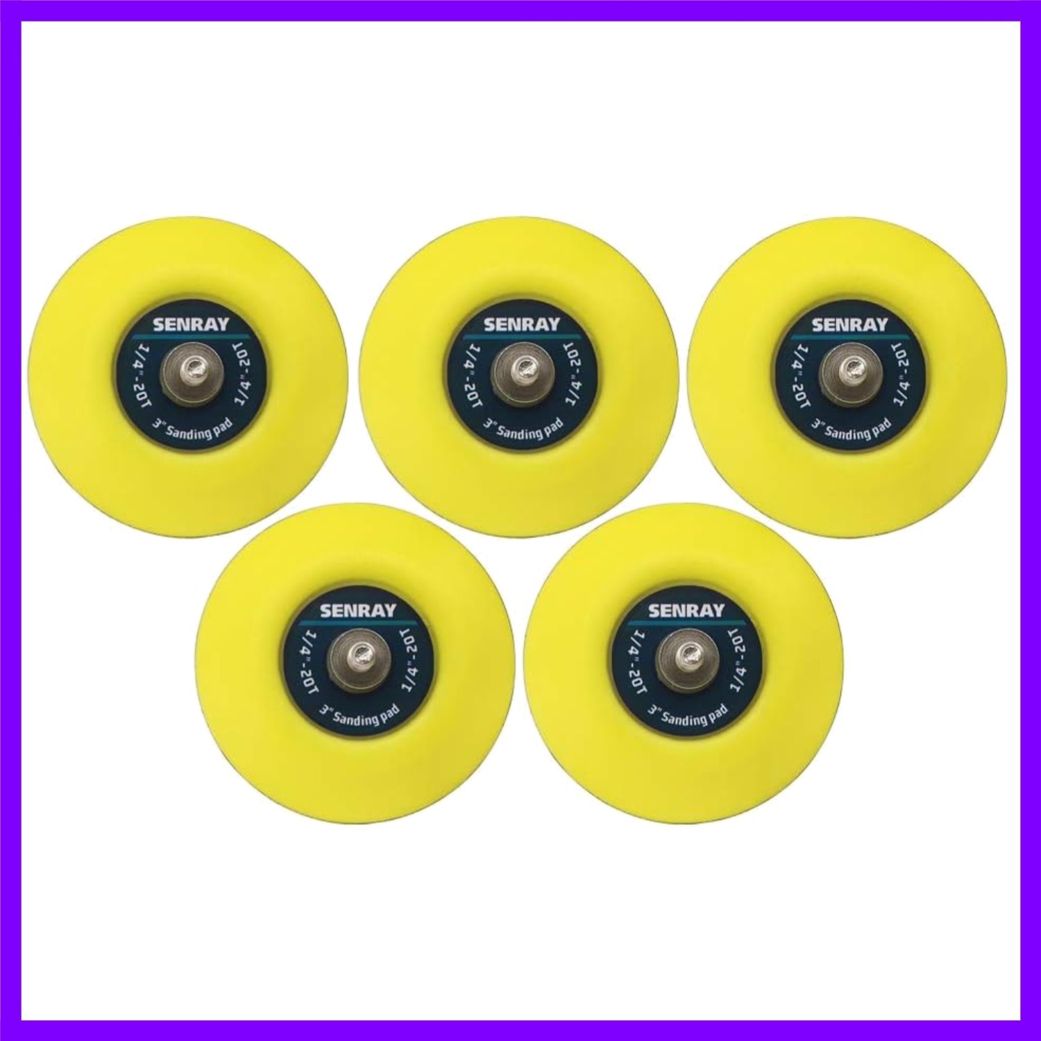 5Pcs 3-Inch Hook and Loop Backing Pad Sanding Pads for Dual Action Orbital Sa…