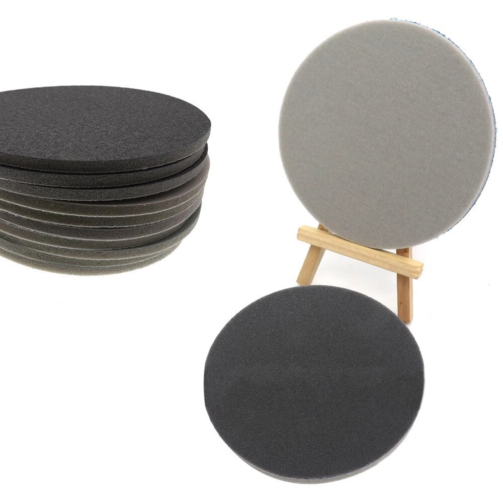 75mm Hook & Loop Sanding Pads Disc Wet Dry Foam Sponge Sandpaper 300#-3000# Grit