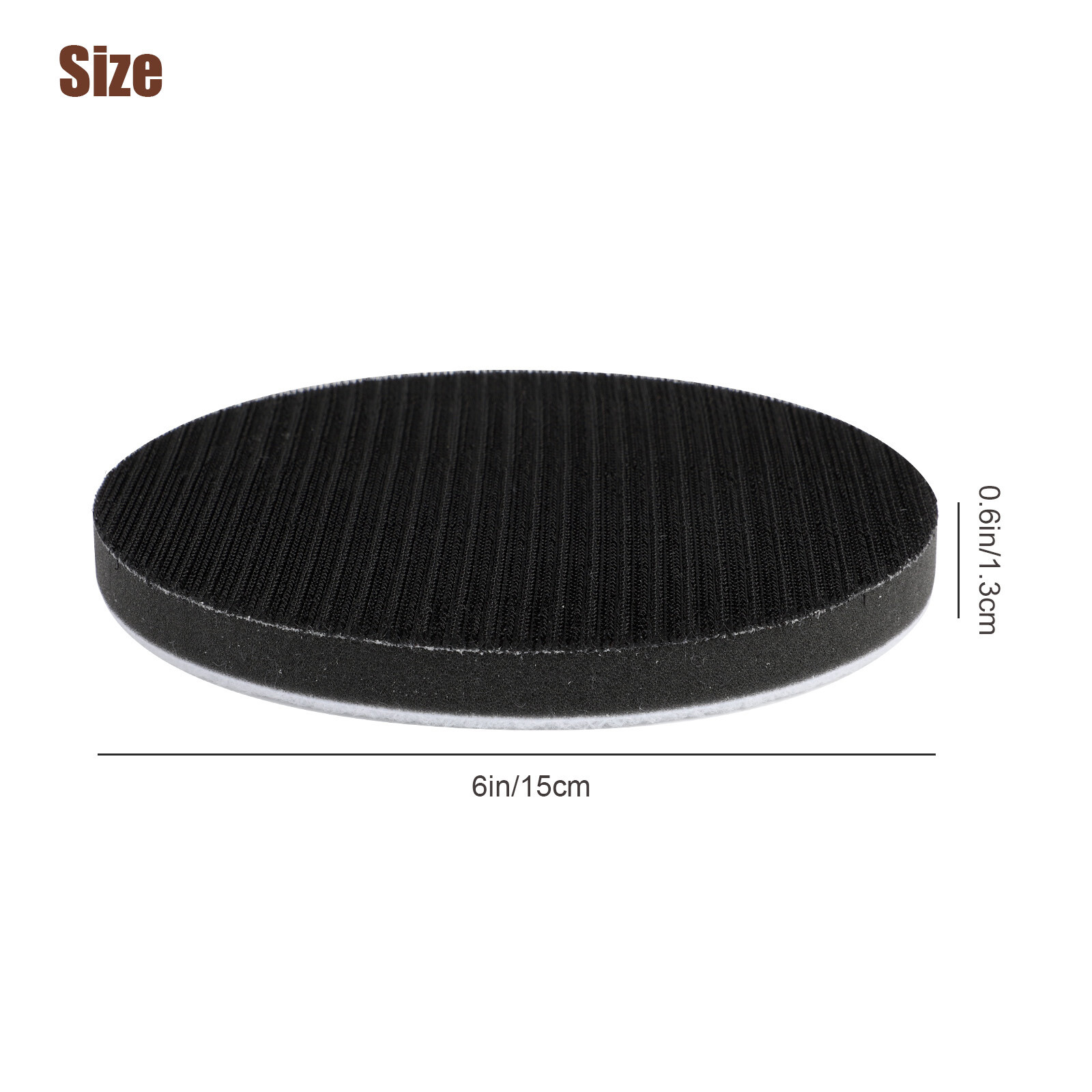5″ Soft Density Interface Pad Hook and Loop 6″ Sponge Cushion Buffer Backing Pad