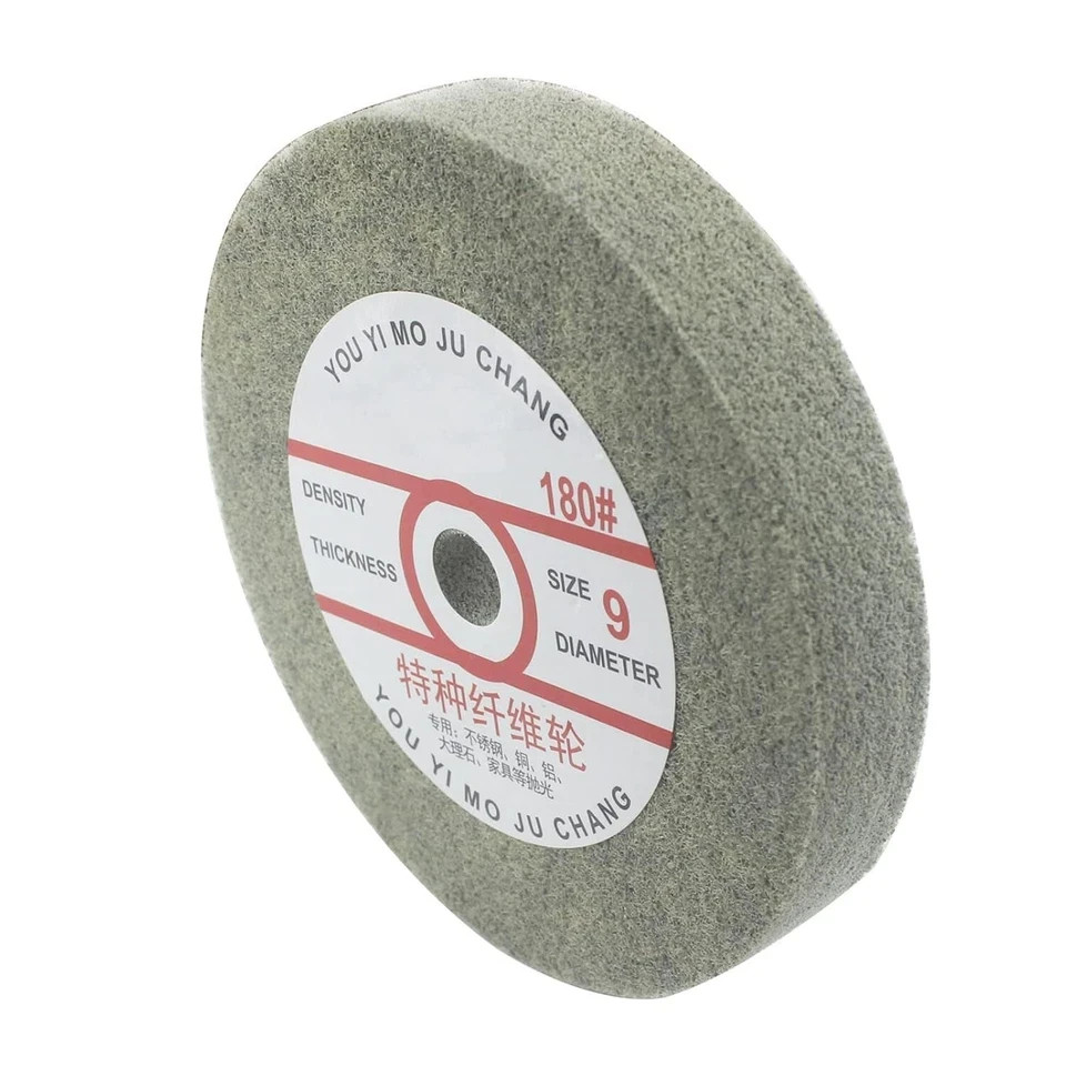 6 Inch Nylon Fiber Buffing Wheel 180 Grit Abrasive Polishing Discs for Bench Gr