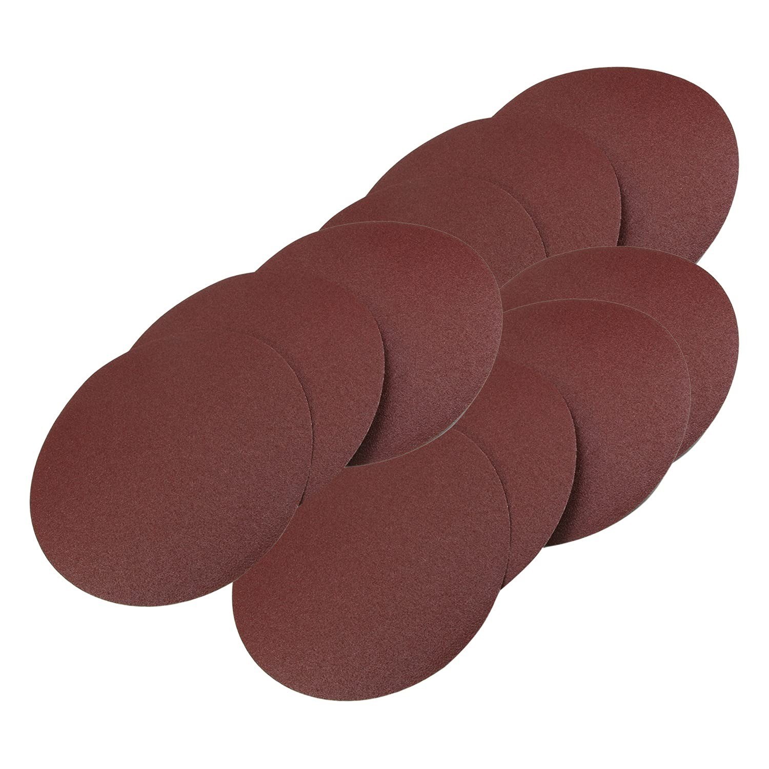 Utoolmart 8″ Sanding Discs 120 Grit Aluminum Oxide 10 Pcs