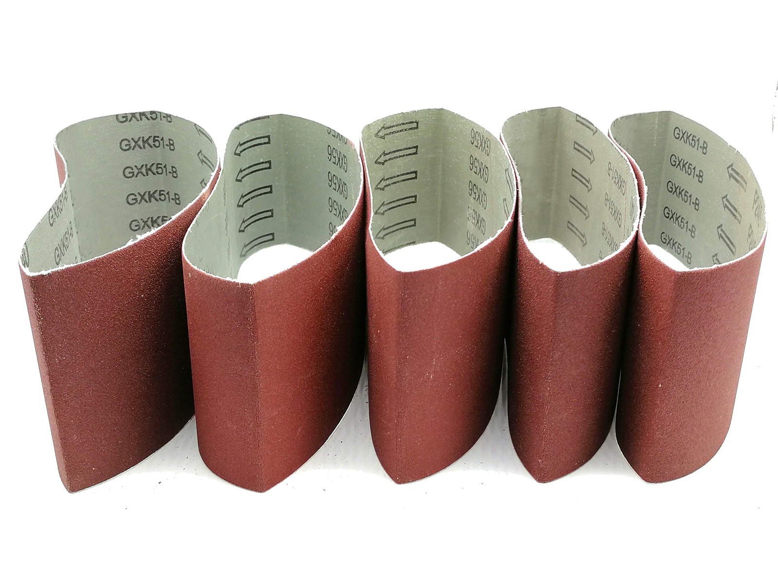 5 Pack 3×21″ Sanding Belts, 320/400/600/800/1000 Grits, Aluminum Oxide, Sander