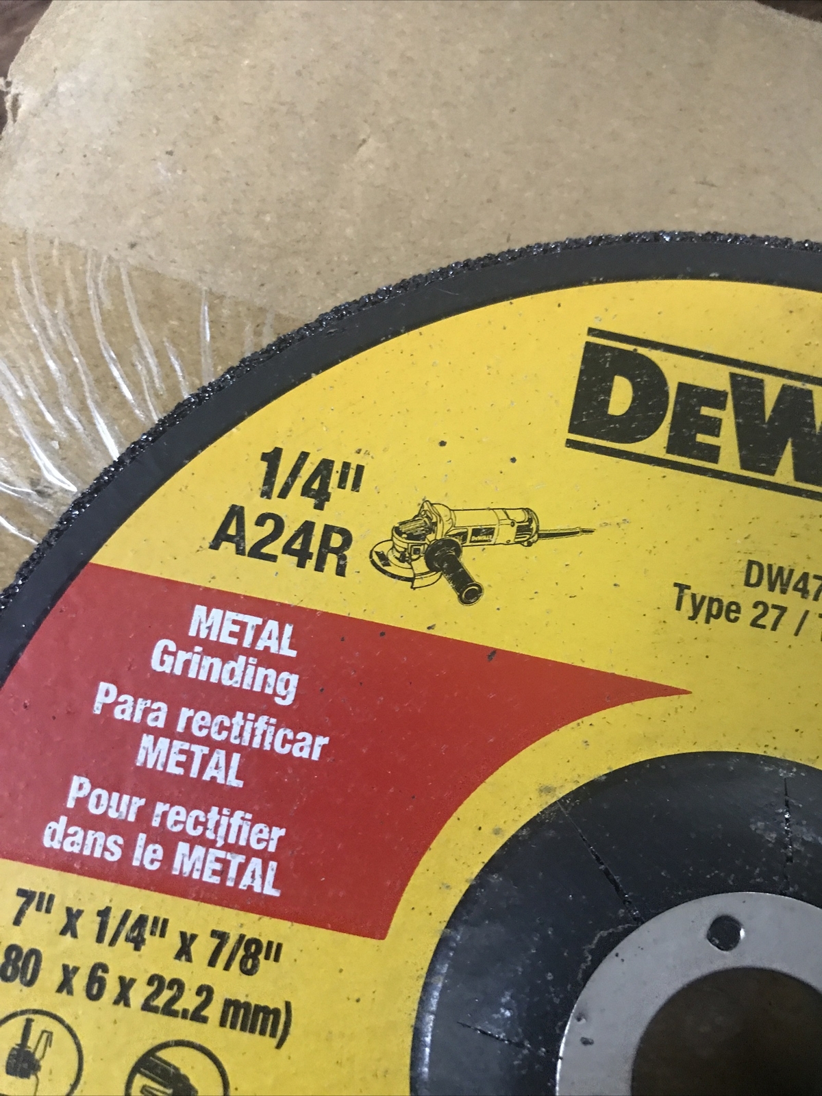 (8 Pack) DeWALT DW 4719 7″ X 1/4″ X 7/8″ Grinding Wheel SAME DAY SHIPPING M-SAT!