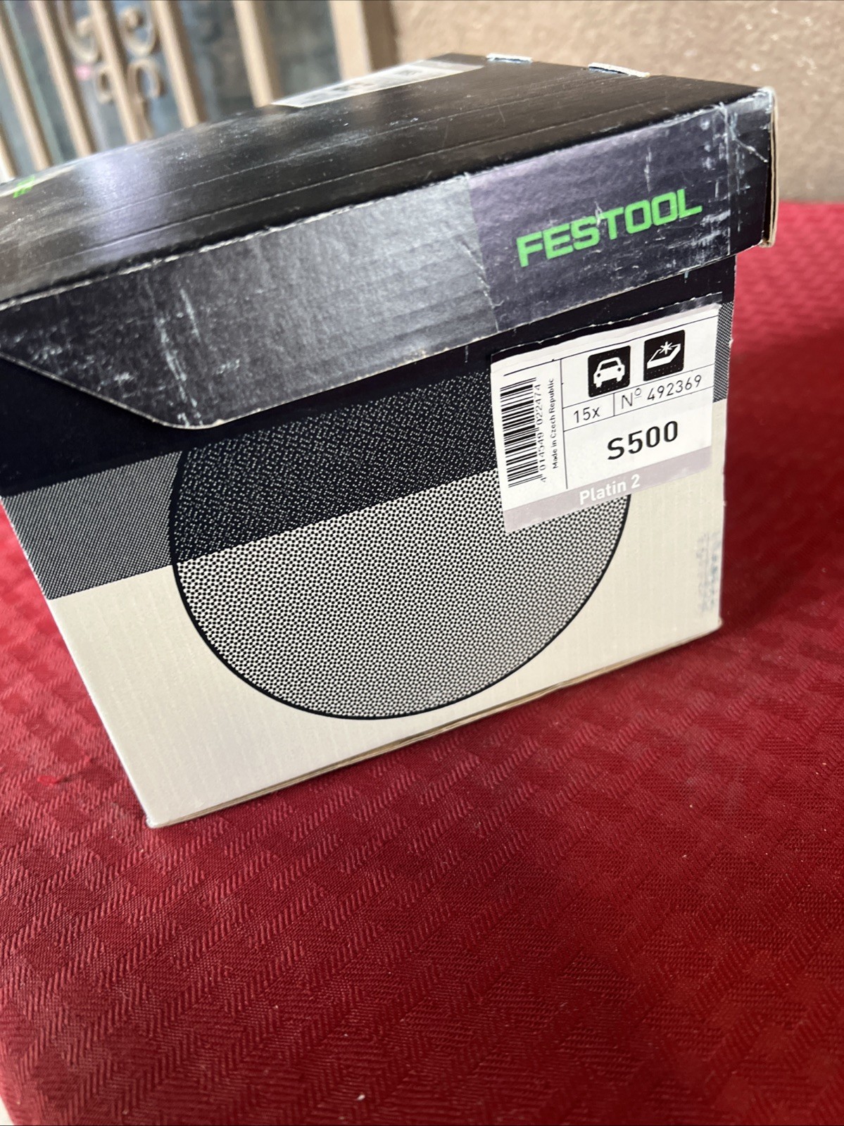 Festool 492369 150mm Platin 2 S500 Disc Abrasives, 15 ct