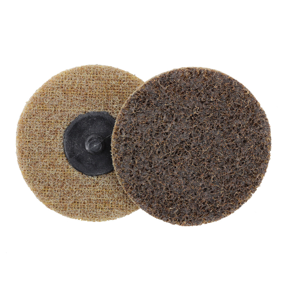 200 Pack – 3″ Roloc Surface Conditioning Discs Coarse Tan Quick Change Prep Pads