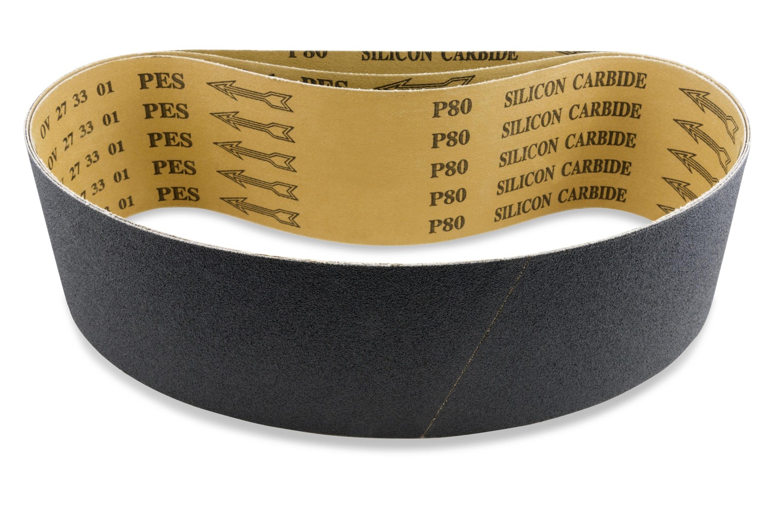 1 X 42 Inch 80 Grit Silicon Carbide Sanding Belts, 12 Pack