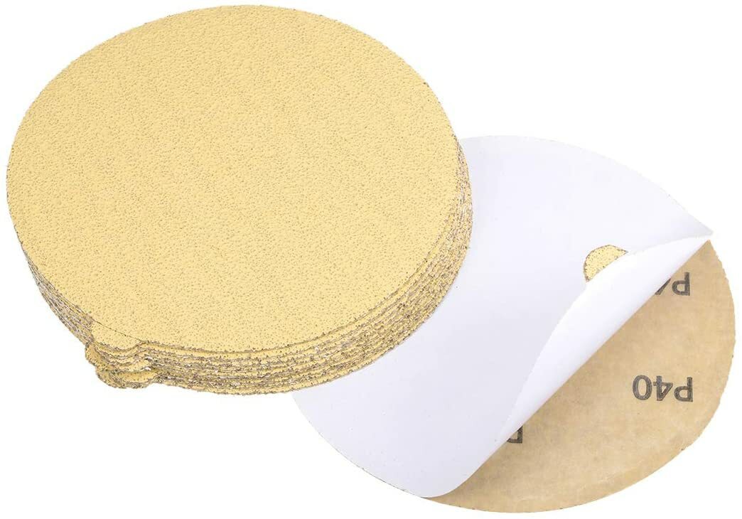 6 inch PSA Adhesive Sanding Disc 40 Grit Sticky Back Sandpaper DA Sander Paper