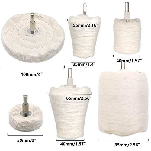 pcs Buffing Wheel for Drill, Buffing Pad Polishing Wheel Kits, Wheel Shaped 11