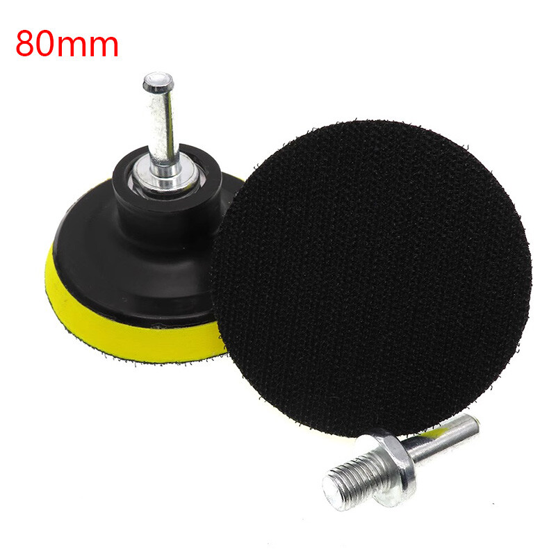 80mm Hook & Loop Backing Pad Angle Grinder M10 & Drill Attachment for Sand Disc