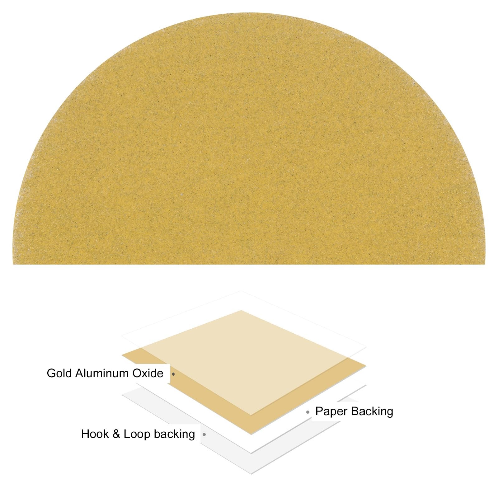 100pcs No Hole Sanding Discs- [ 3 Inch 220 Grit ] Round Hook and Loop Grip Sa…