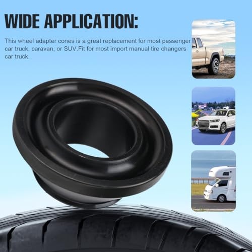 Wheel Adapter Cones, Universal Wheel Balancer Adapter Cones 40mm Shaft 4 pieces