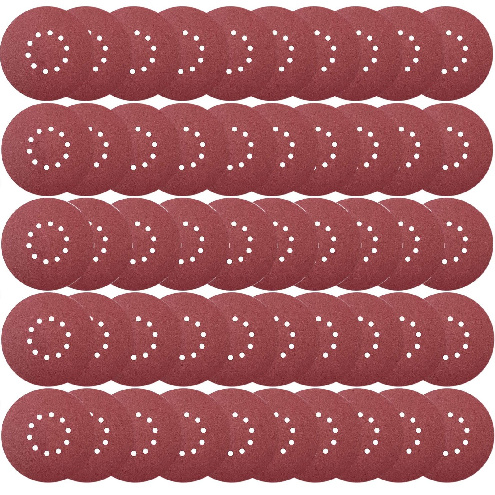 100 PCS 9 Inch 10 Hole Hook and Loop Sanding Discs Set – 60 80 120 150 240 Gr…