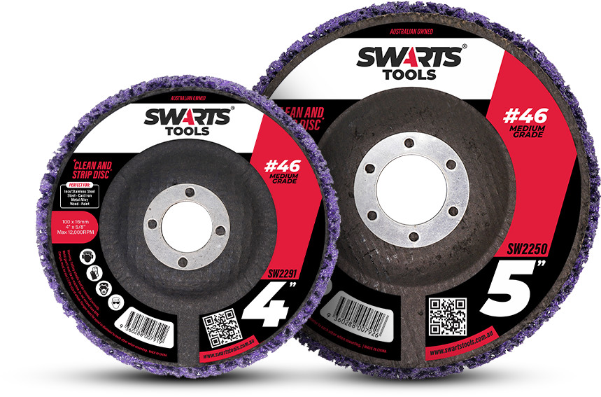 Poly Clean & Paint Stripping / Strip Disc Set – Silicon Carbide Grit or Ceramic
