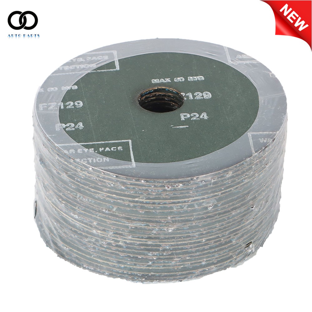 25Pcs 24 Grit / 36 Grit Zirconia Resin Fiber Disc Grinding And Sanding Discs New