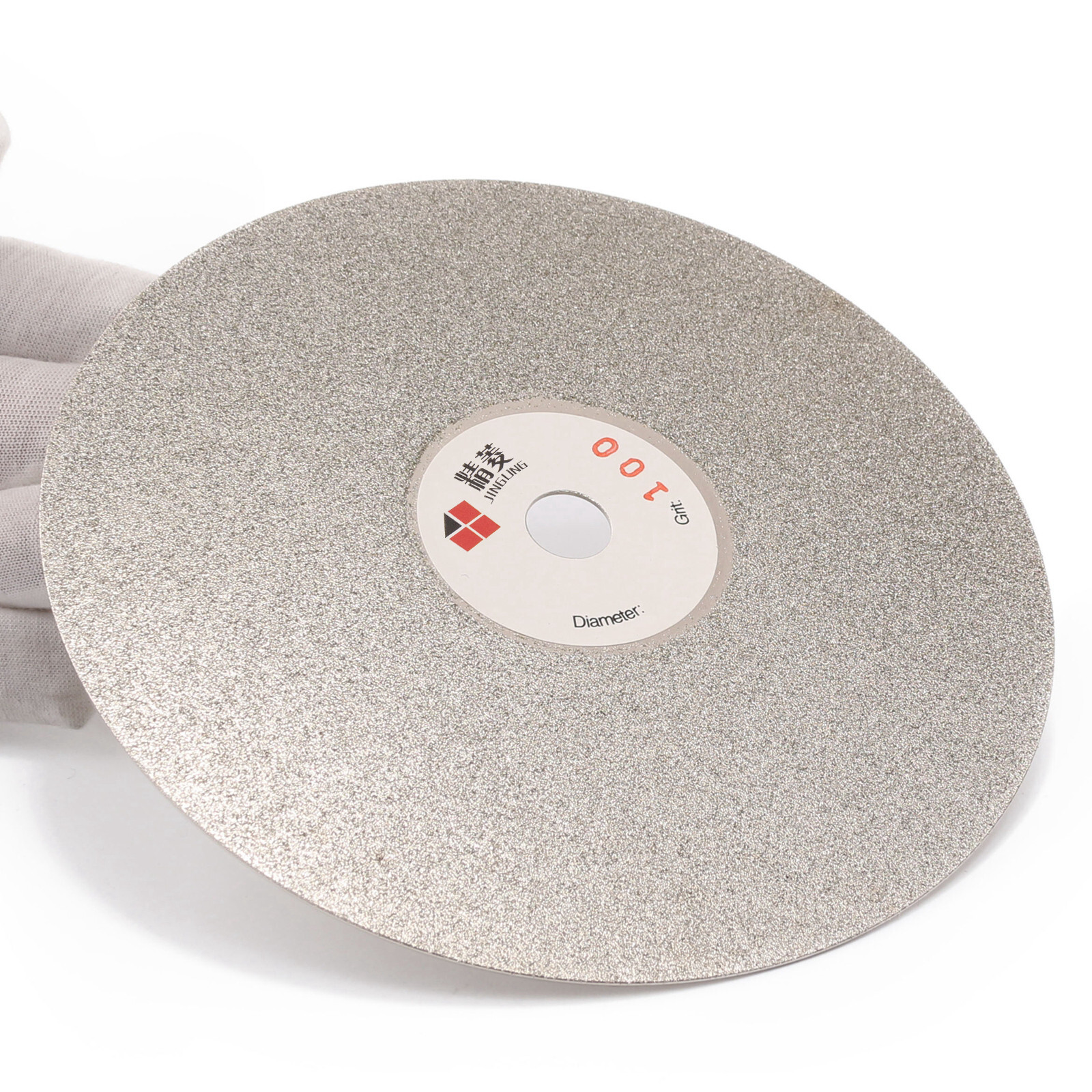 6″ Diamond Coated Flat Lap Wheel 100 Grit Grinding Disc for Grinding Stone Glass