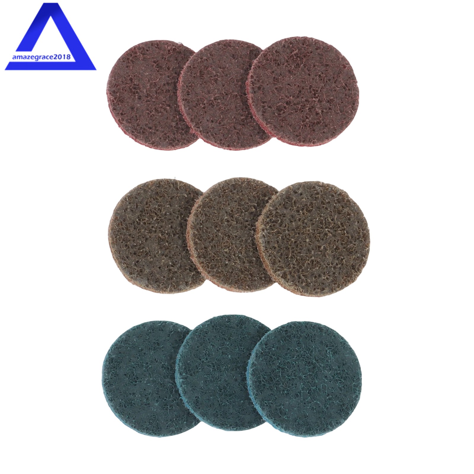 150×Sanding Discs 2″ Quick Change Fine Medium Coarse Sanding Pads Aluminum Oxide