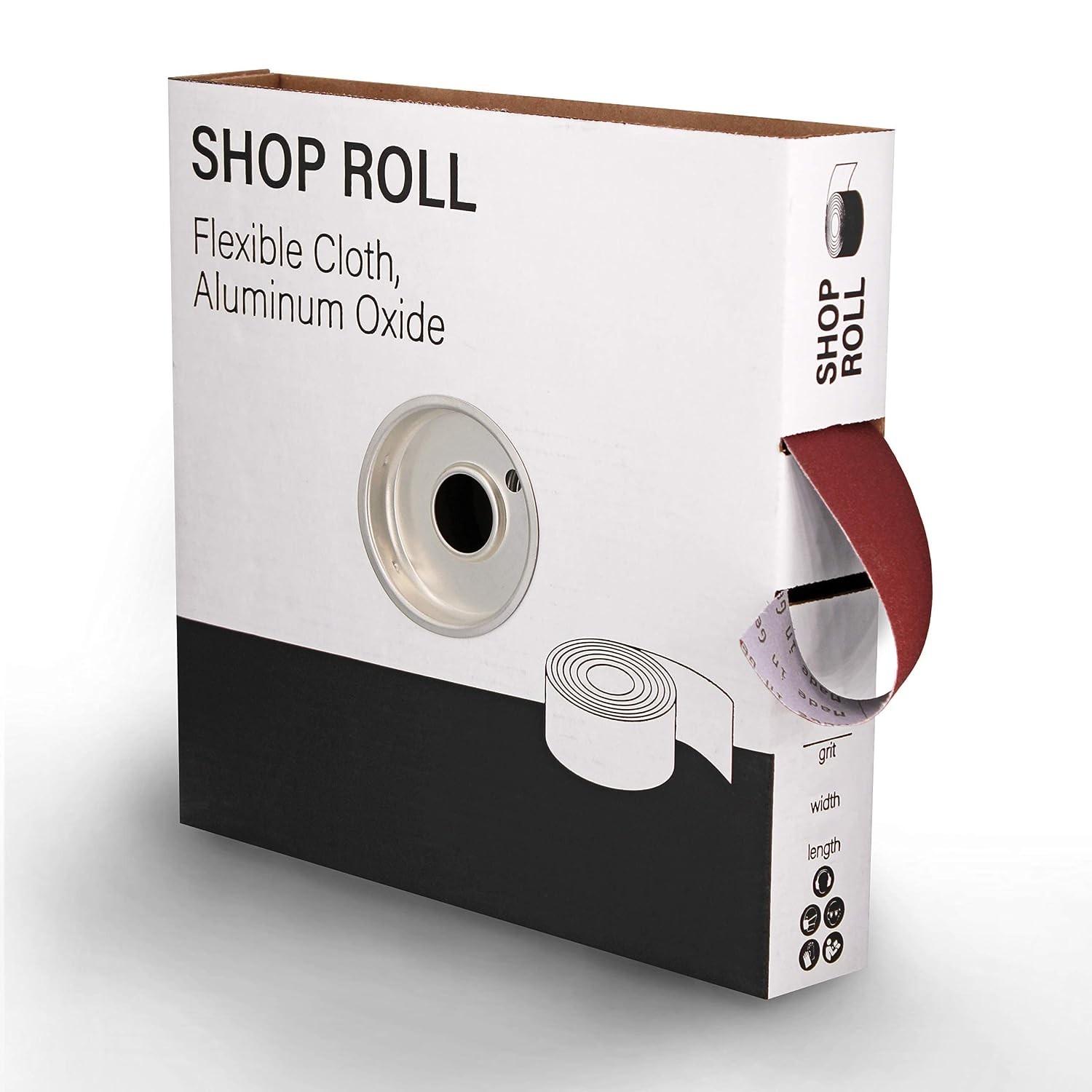 1″ x 50yd 150 150 Grit Fine Aluminum Oxide Sanding Shop Roll F-Weight Cotton