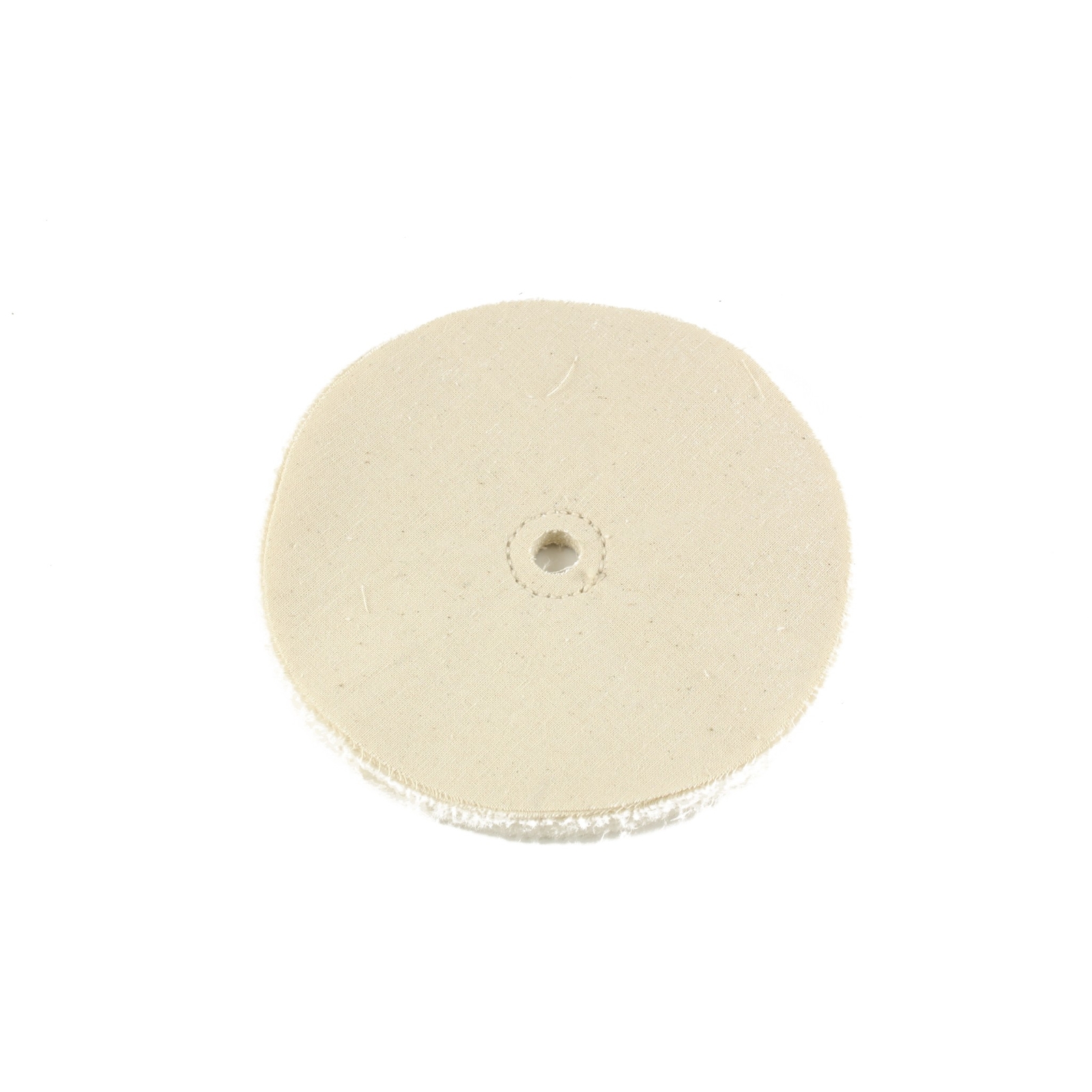 6″ x 1/2″ Arbor Hole – 20 Ply Loose Polishing Muslin Cotton Buffing Wheel