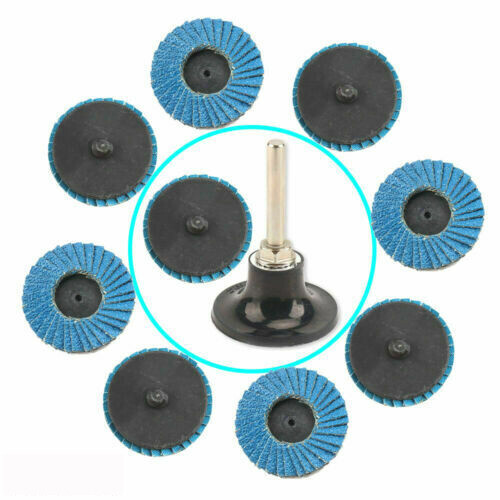 10Pcs 2in Flap Disc 40Grit T27 Zirconia Alumina Grinding Sanding Sandpaper Wheel