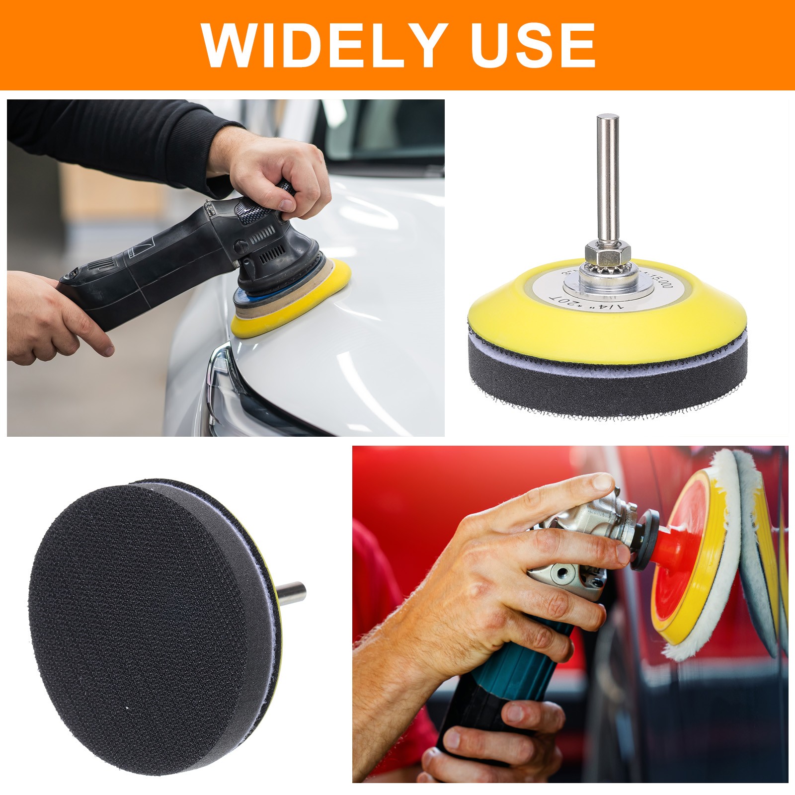 6pcs 3 Inch Hook and Loop Sanding Disc Pads