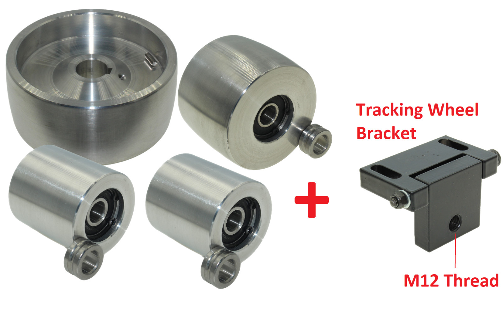 2×72″ Belt Grinder wheels-5″ Drive-24 mm shaft, 3″ Track-2″ Idler-Hinge Bracket
