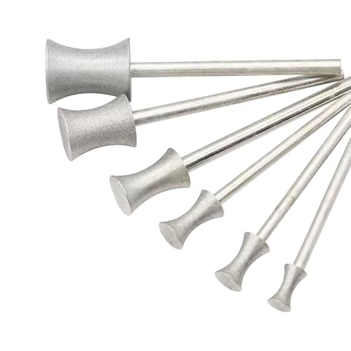 6 Pcs Concave Arc Diamond Burs – Fine Grit Diamond 240# Bracelet Making Burr