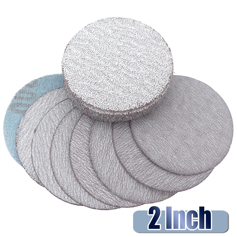 Dry Sanding Discs 1″ 2″ 3″ 4″ 5″ 6″ 7″ Inch 60-1200 Grit Flocked Disc Sandpaper