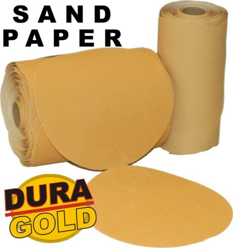 Dura-Gold – Premium – 80 Grit 6″ Gold PSA Self Adhesive Stickyback Sandin… NEW