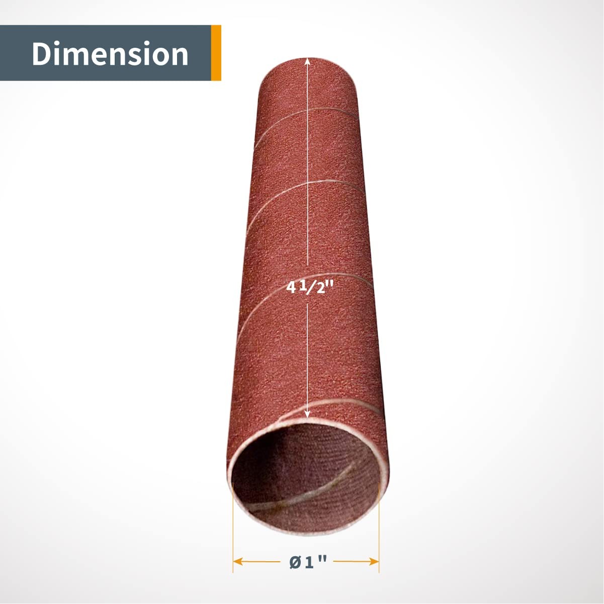11212 4.5 Inch Sanding Sleeves for Spindle Sander, 120 Grit, Aluminum Oxide S…