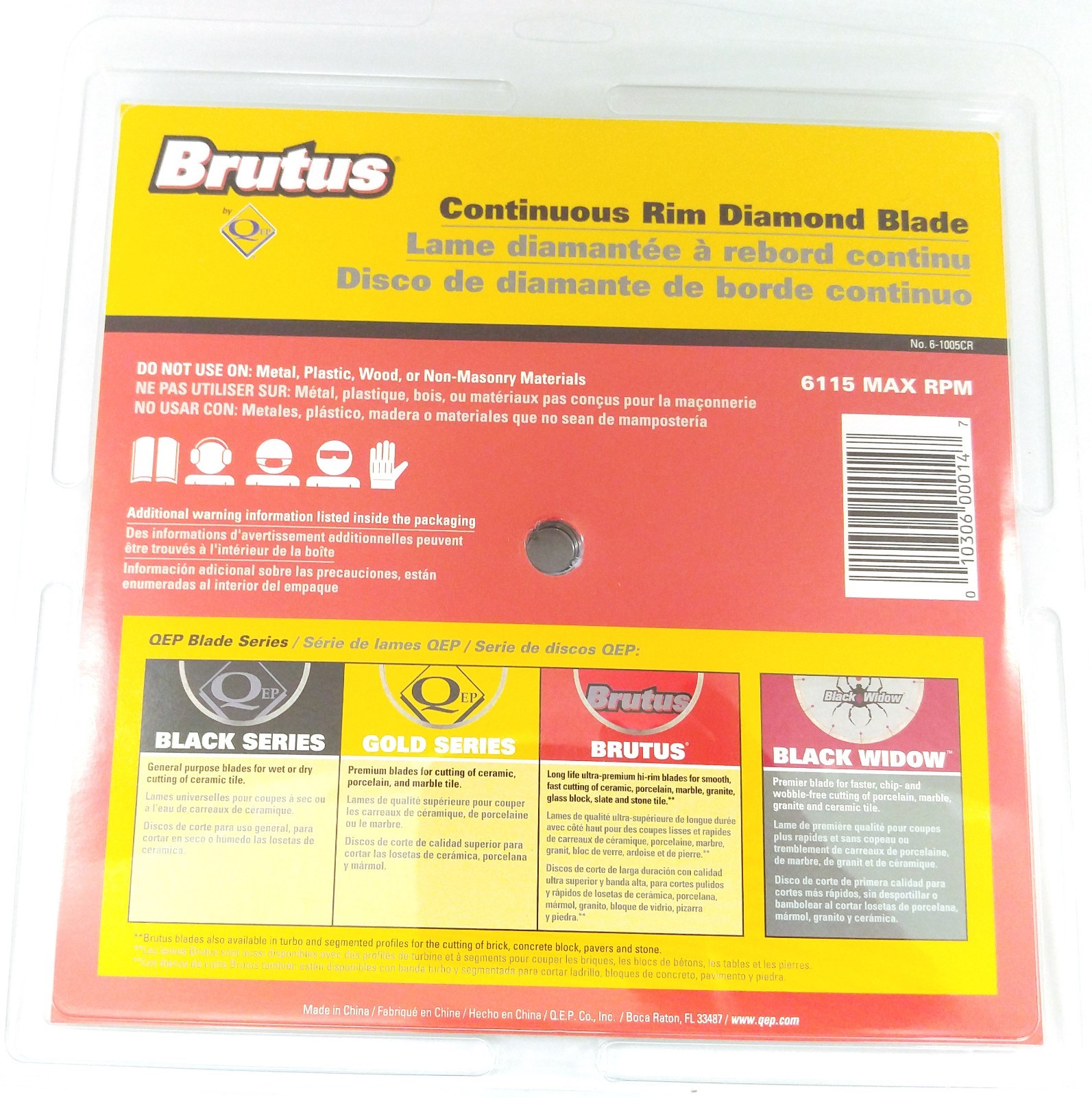 QEP Brutus 6-1005CR 10″ Continuous Rim Diamond Blade