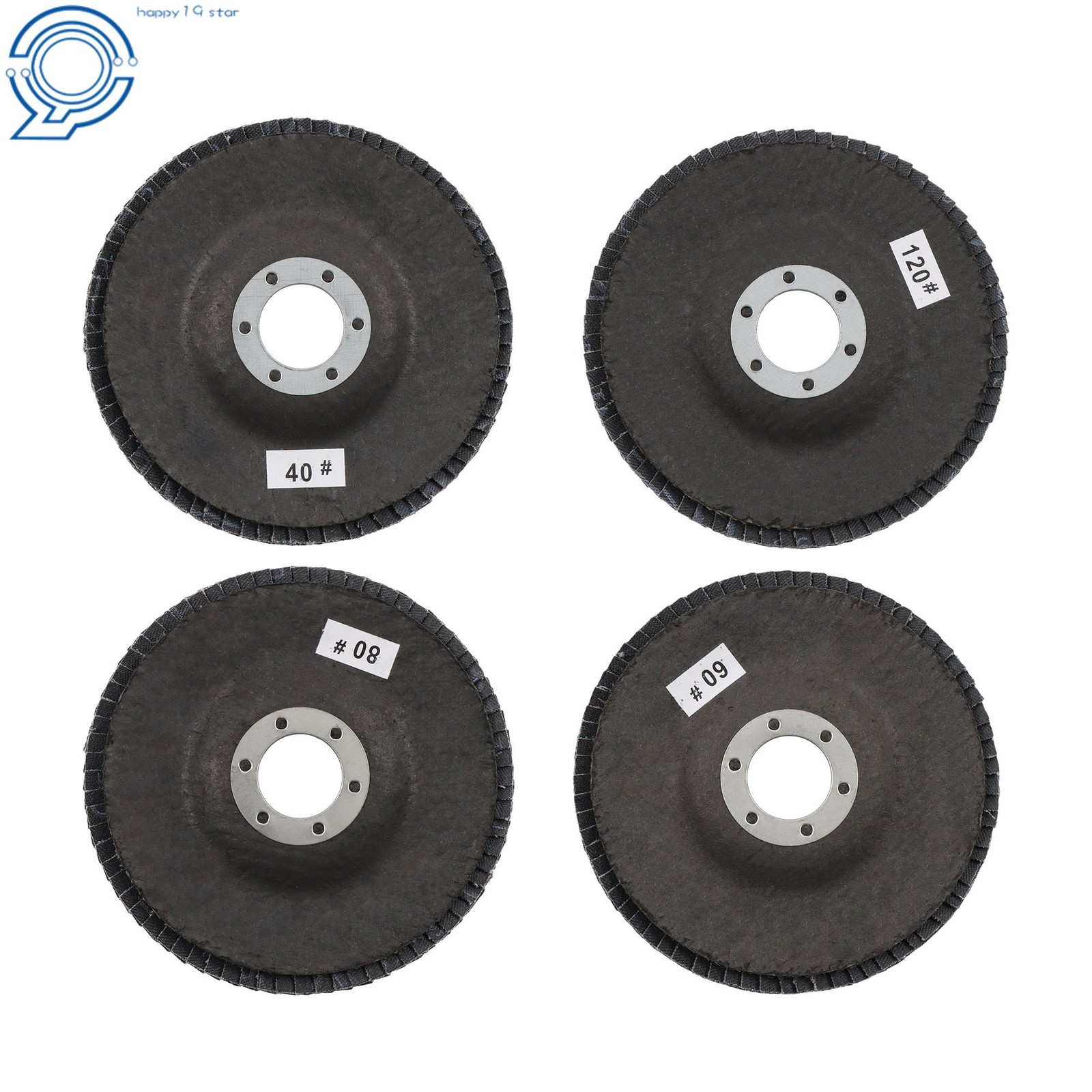 20Pcs 4-1/2 Inch x 7/8 Inch Flap Discs T29 for Angle Grinder 40/60/80/120 Grit