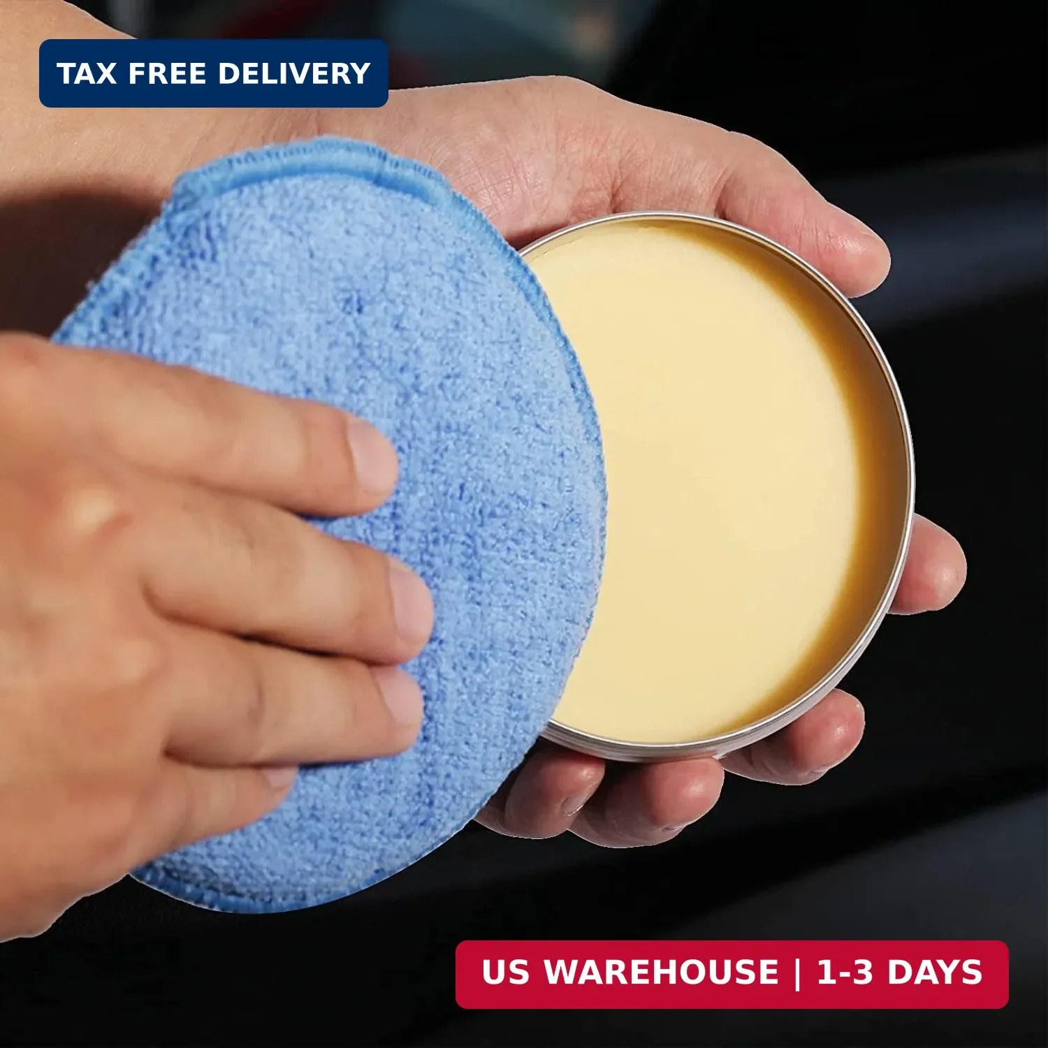 Microfiber Wax Applicator Pads, Car Wax Applicator, Buffing & Detail Polishing F