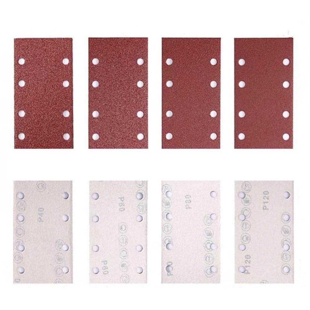 84pcs Square Sandpaper 800 Grit Flocking Grinder Sand Paper Special Shaped 230mm