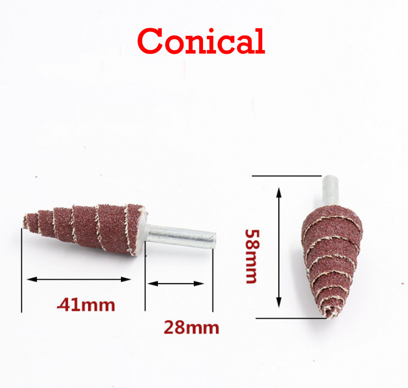 1pcs 120 Mesh With Handle Louver Wheel Grinding Head Grinding Shank diameter 6mm