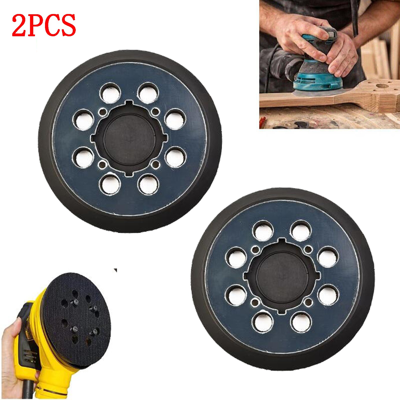 2x Orbital Sander Replacement Pad Hook Loop for Dewalt DWE6423 DWE6421K DCWE210B