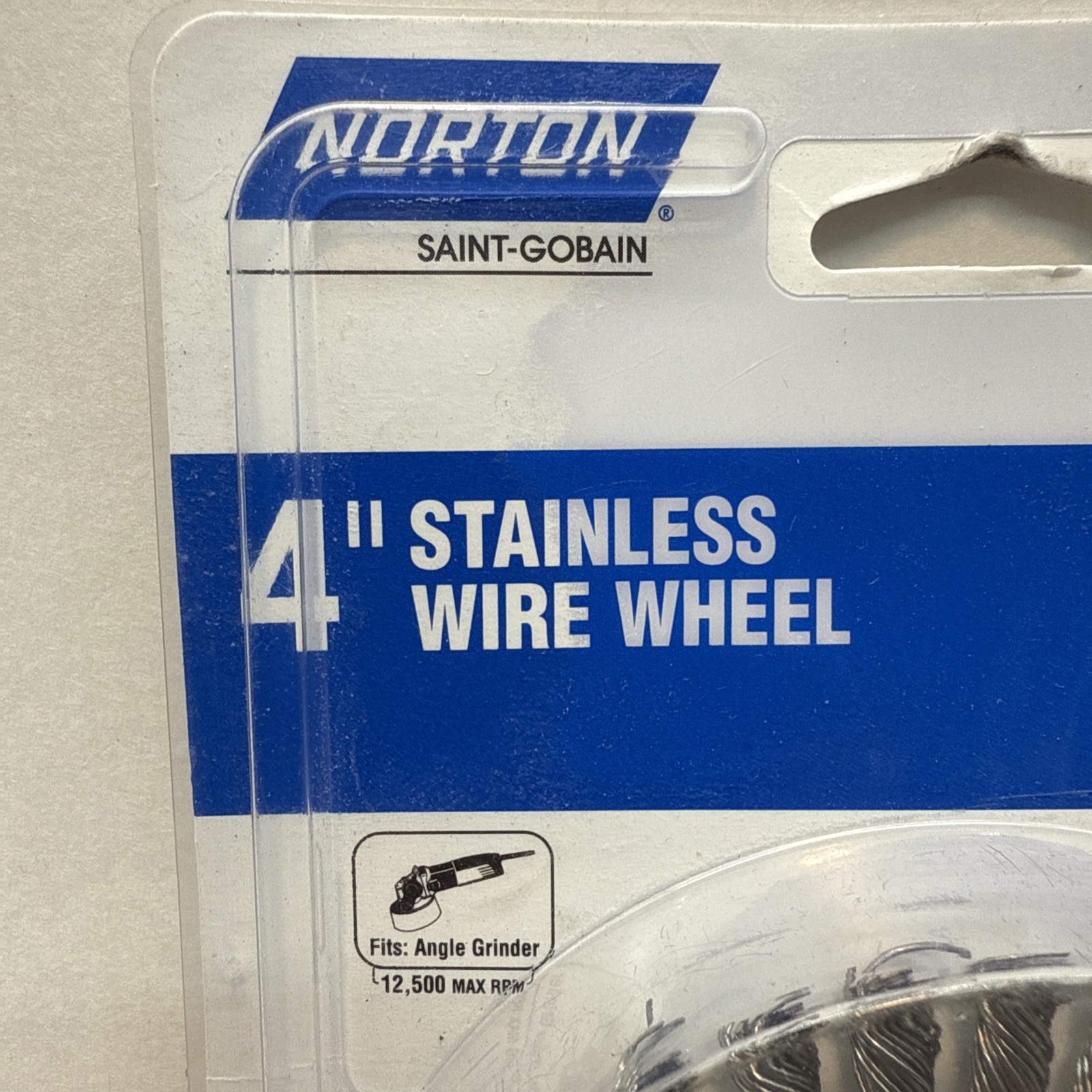 NORTON 4 ” WIRE WHEEL BRUSH #39019 {49}