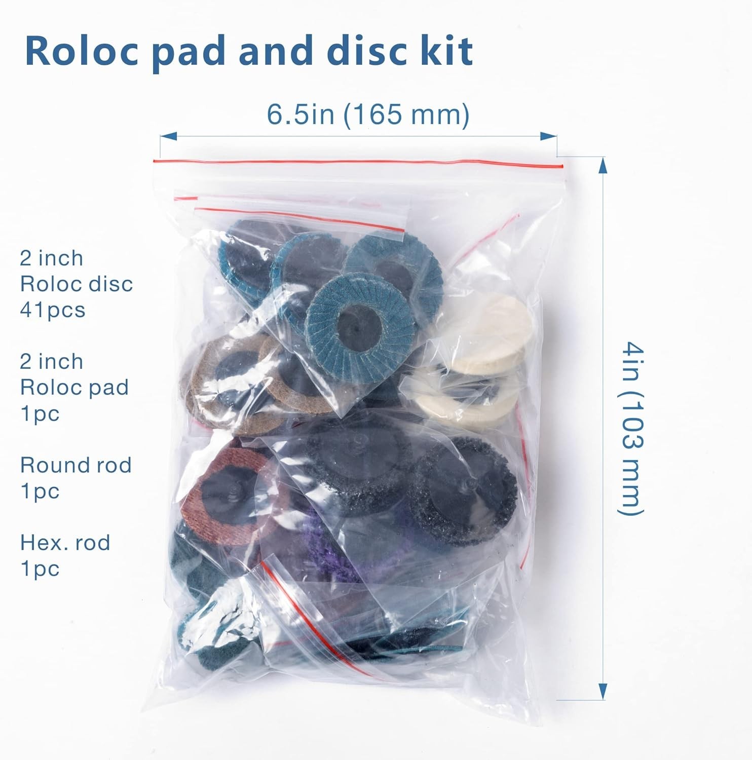 44Pcs Roll Lock 2 inch Sanding Discs Set, Surface Conditioning Disc, Quick Ch…