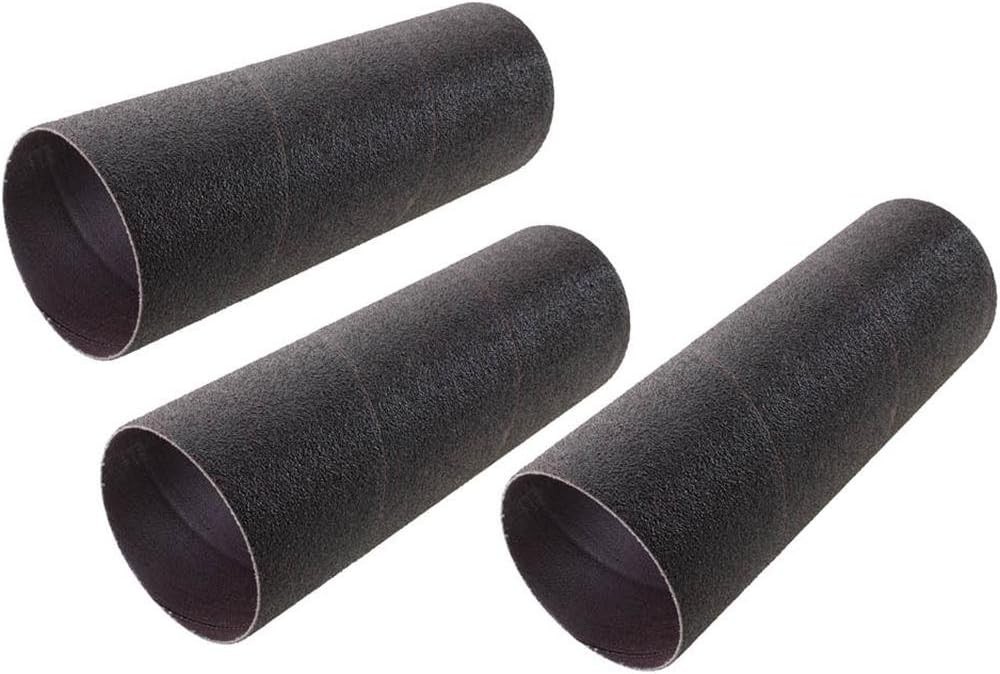 Woodstock D4633 Hard Sanding Sleeve, 3″ x 9″, 80 Grit, 3 Pack,