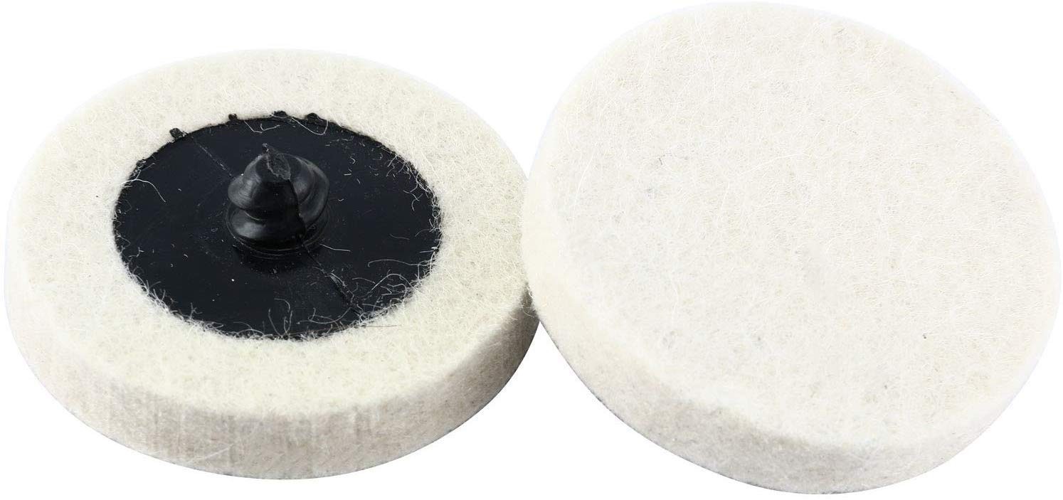 8MILELAKE Disc Buffing Polishing Wheel Pads 10pc fit for Roloc Style 2inches Pol