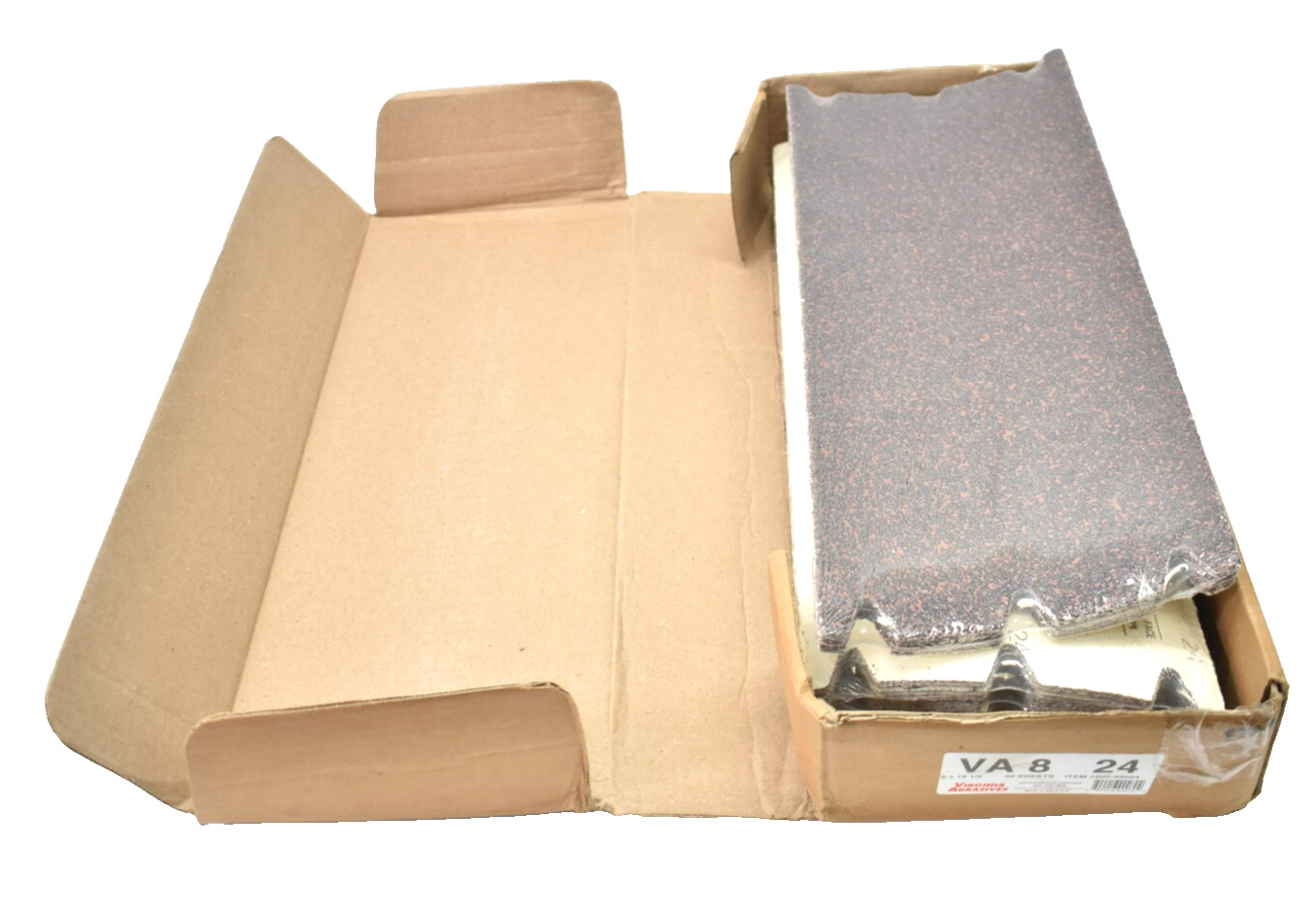 Virginia Abrasives Floor Sanding Sheets 50 Pack 002-08024 VA824 8″ x 19-1/2″