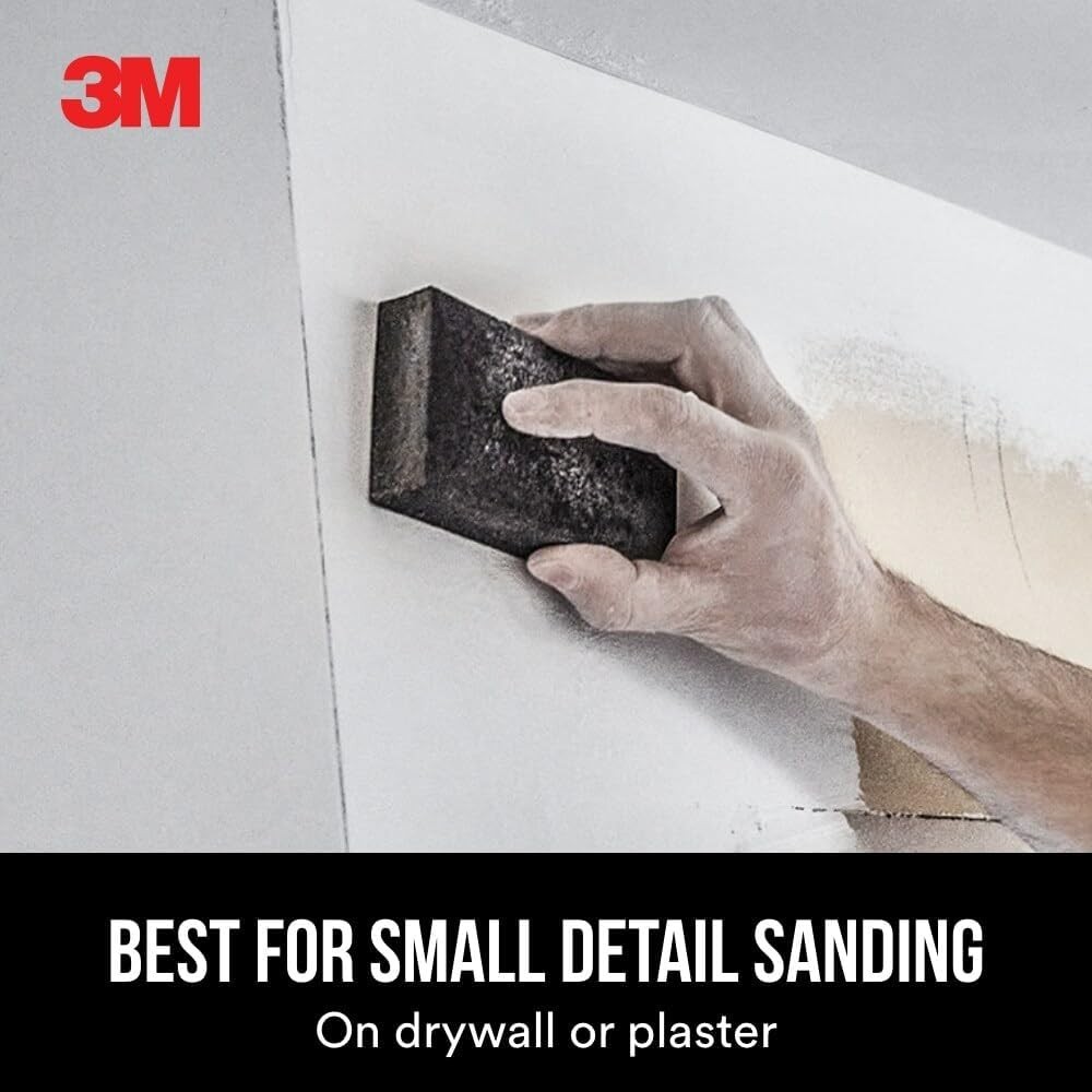 Versatile 2-5/8” x 3-3/4” Drywall Sanding Sponge for Wood, Metal, and Plastic