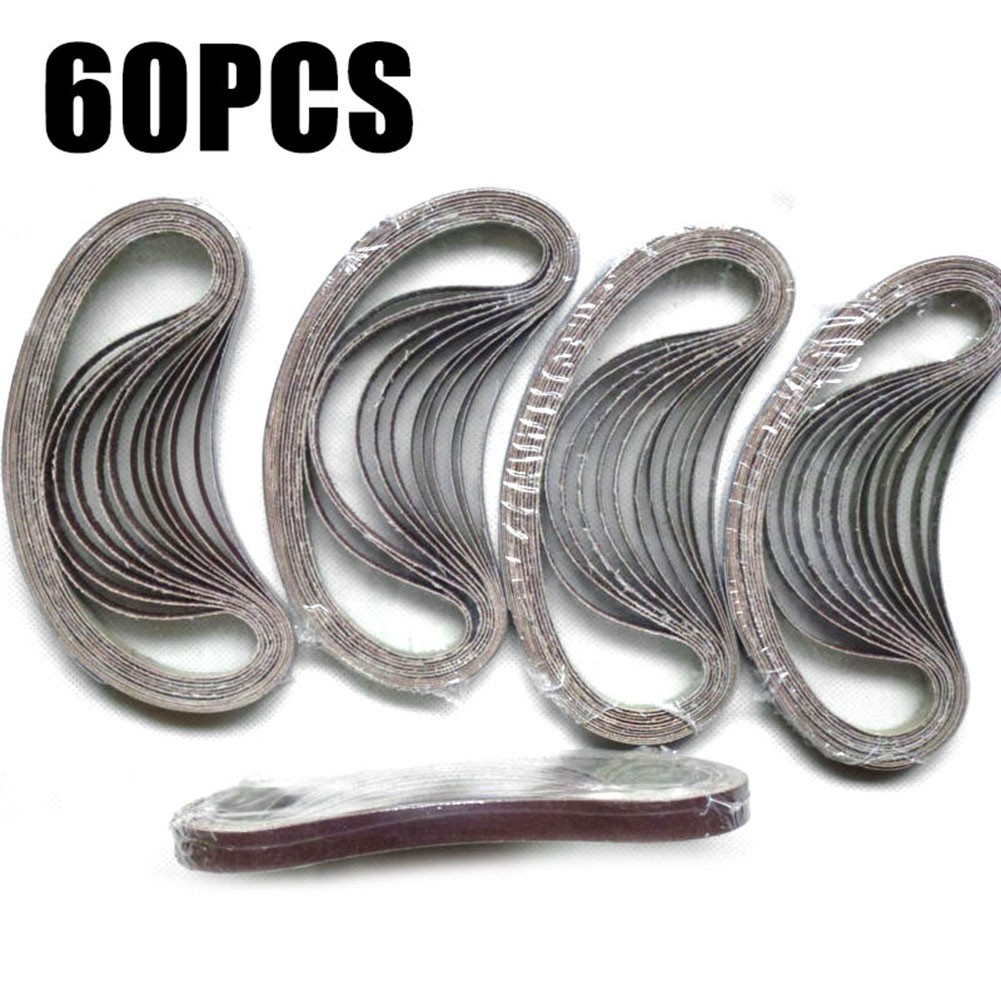 60pcs Abrasive Belts 40-240 Grits For Power Files Bd 280