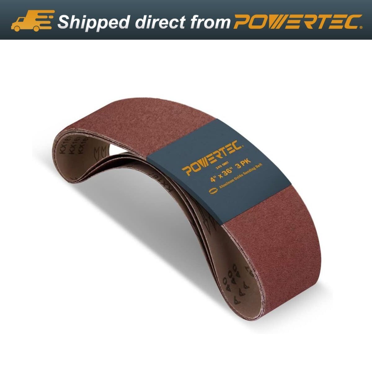 Aluminum Oxide Sanding Belts 4×36″ 240 Grit for Wood, Metal & DIY Projects