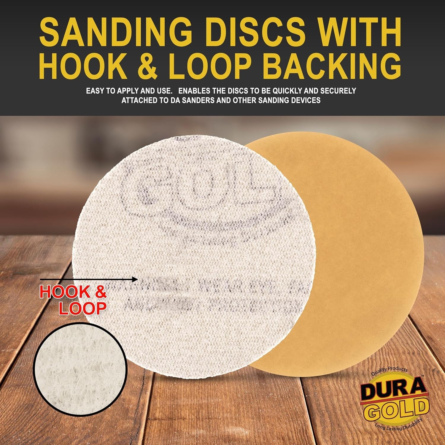 2″ Gold Hook & Loop Sanding Discs – 600 Grit Box of 30 – High-Performance Ext…