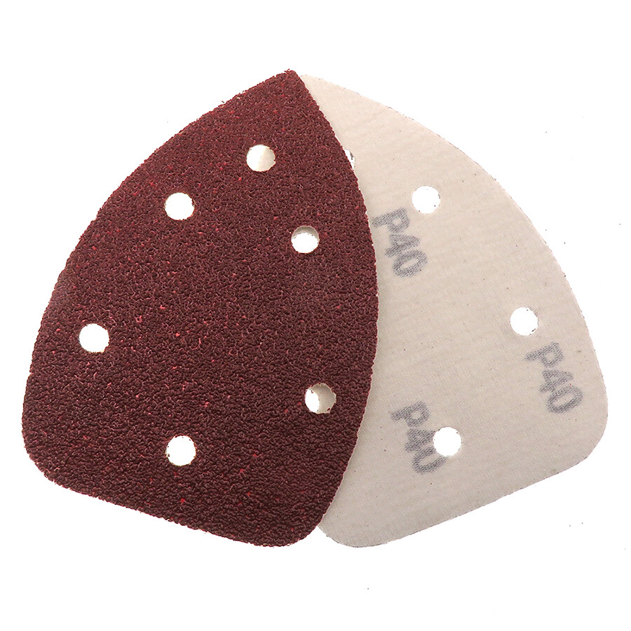 140x140x98mm 6 Hole Red Triangle Sanding Discs Hook & Loop Sandpaper 40# – 1000#