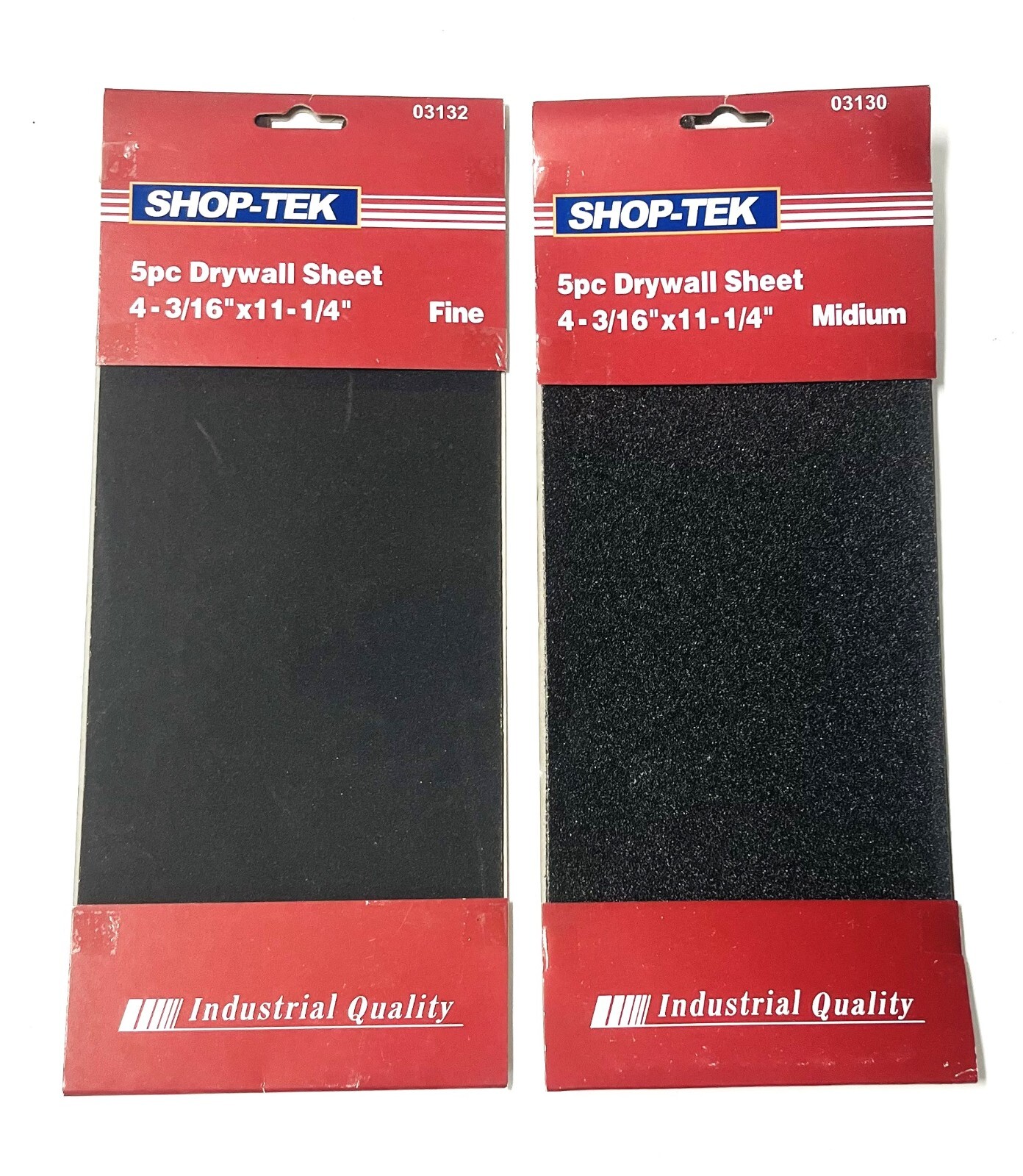 10Pc 4-3/16″ x 11-1/4″ Drywall Sheets (5pc of Medium & 5pc of Fine)